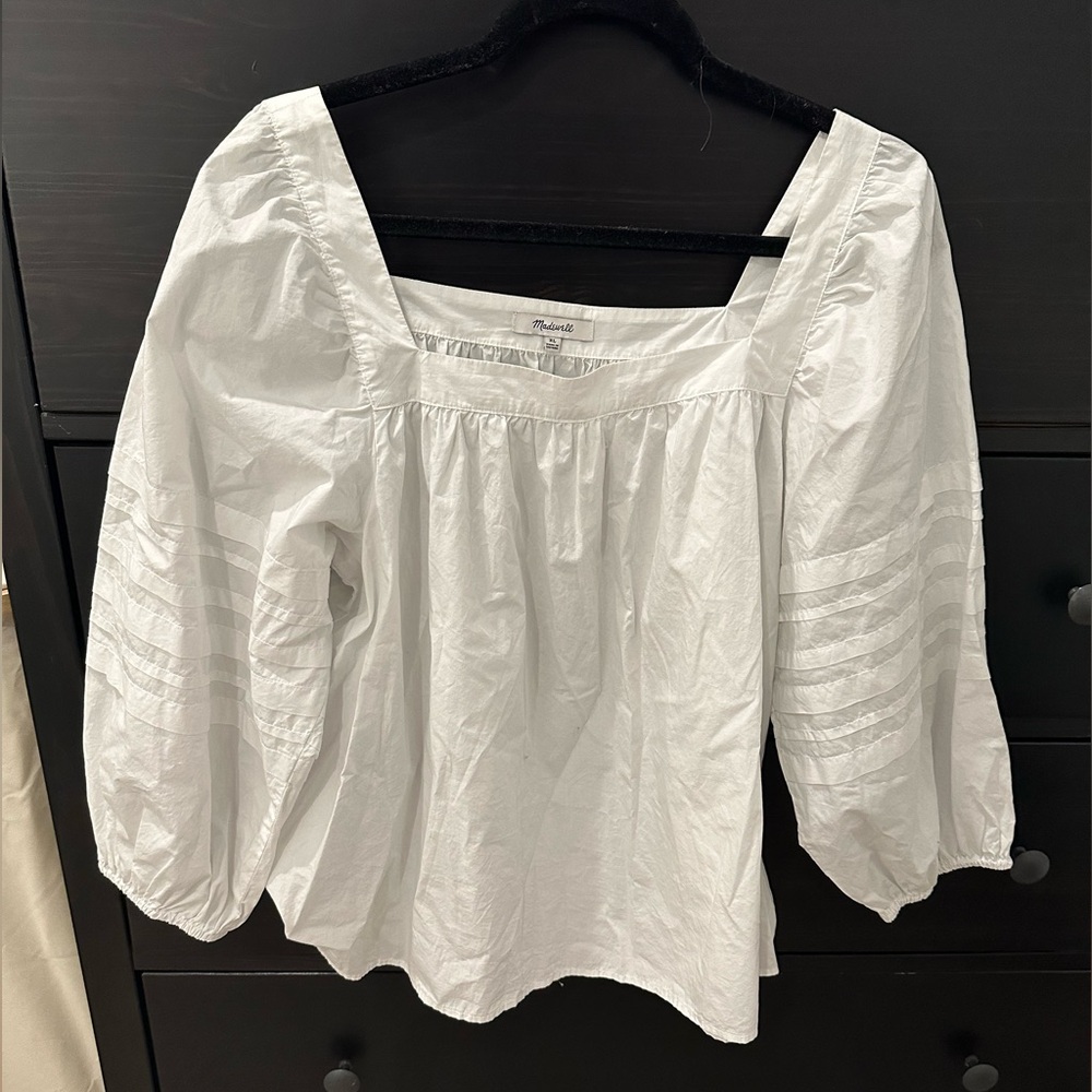 Madewell White Blouse XL